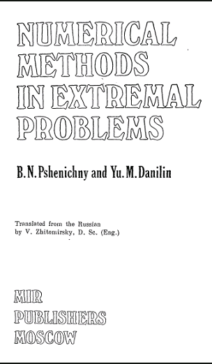 Numerical Methods in Extremal Problems - Scanned Pdf